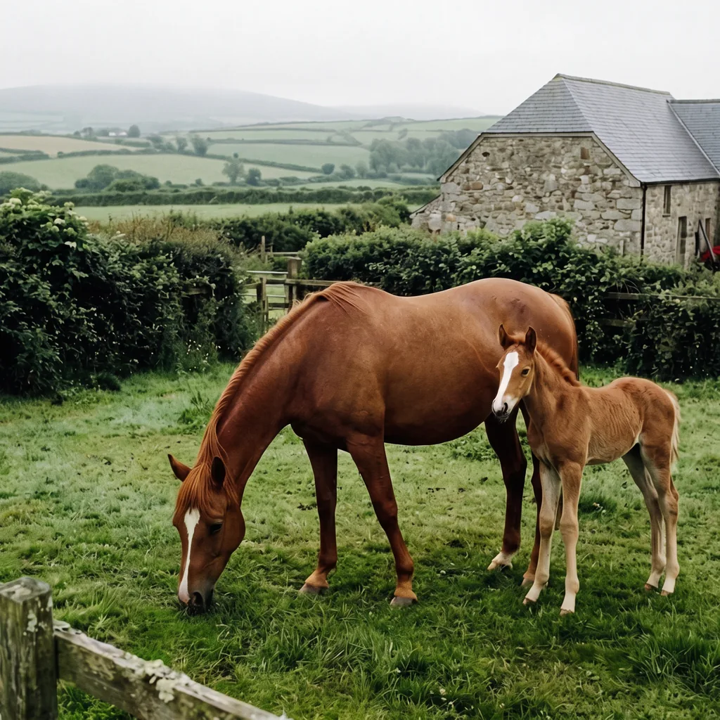 Élevage de chevaux au Ecurie de Léon, La Chapelle-aux-Brocs